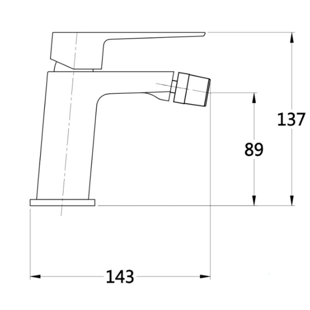 Kit miscelatore lavabo alto + bidet RubiFlux serie Arkon con scarico clic-clac - Cromo