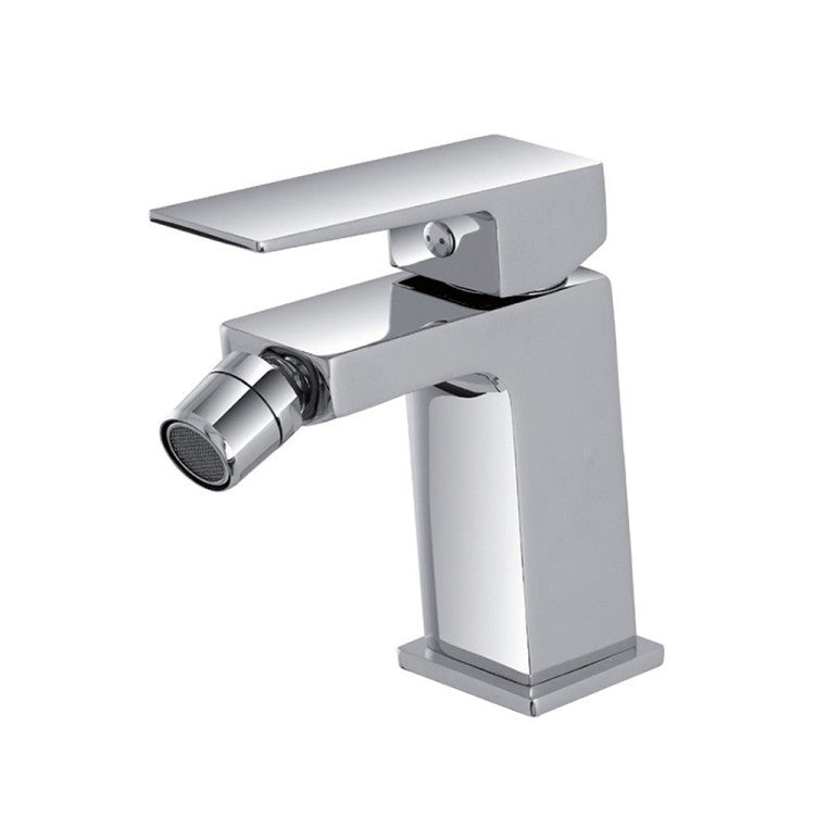 Kit miscelatore lavabo alto, bidet e doccia a una via RubiFlux serie Arkon con scarico clic-clac - Cromo