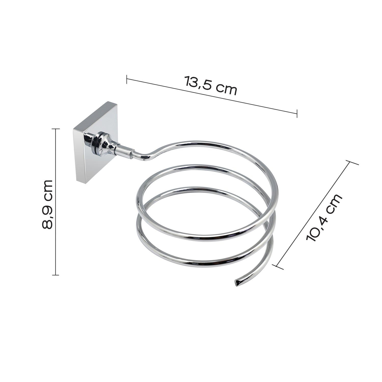 Gedy Porta Phon A Muro Fuji Serie Di Gedy - Cromato by CeramicStore | Lo specialista del tuo bagno
