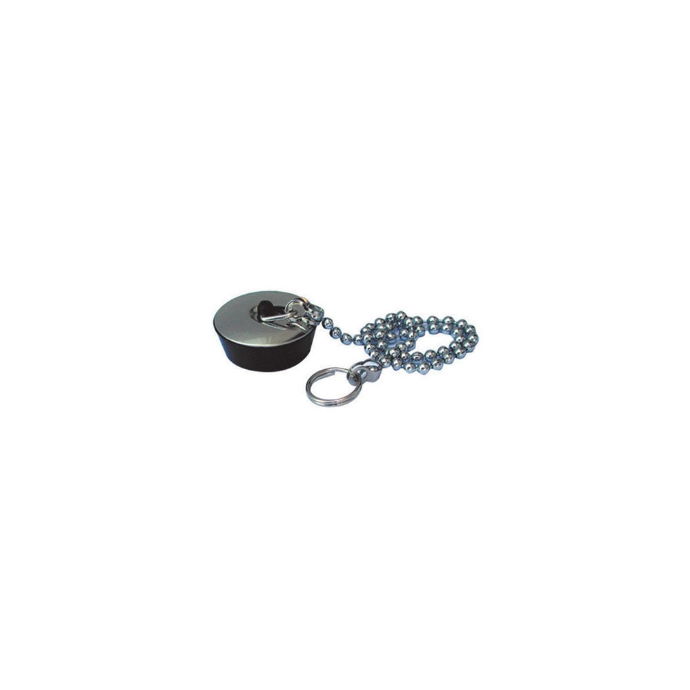Tappo in gomma nera per vasca misura piccola diam. 31 mm