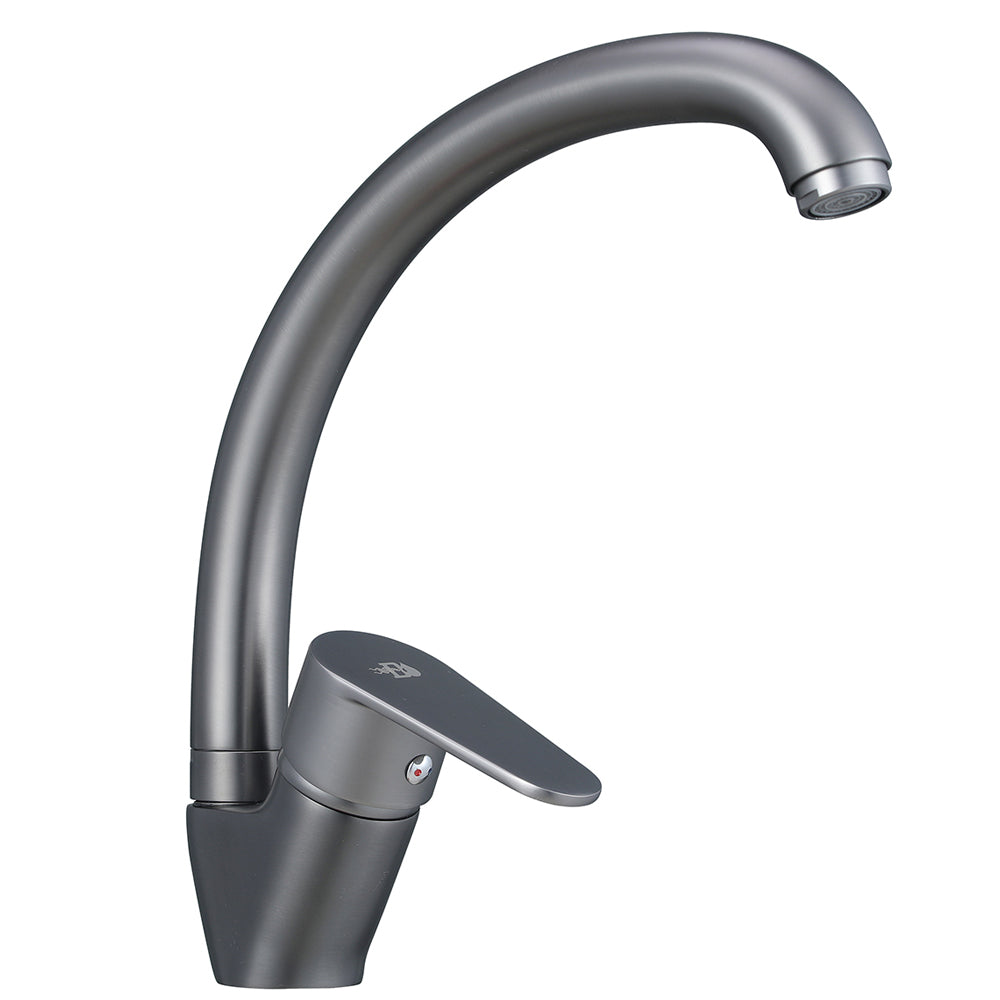 Miscelatore cucina canna alta serie Elizabeth nichel nero spazzolato by CeramicStore | Lo specialista del tuo bagno