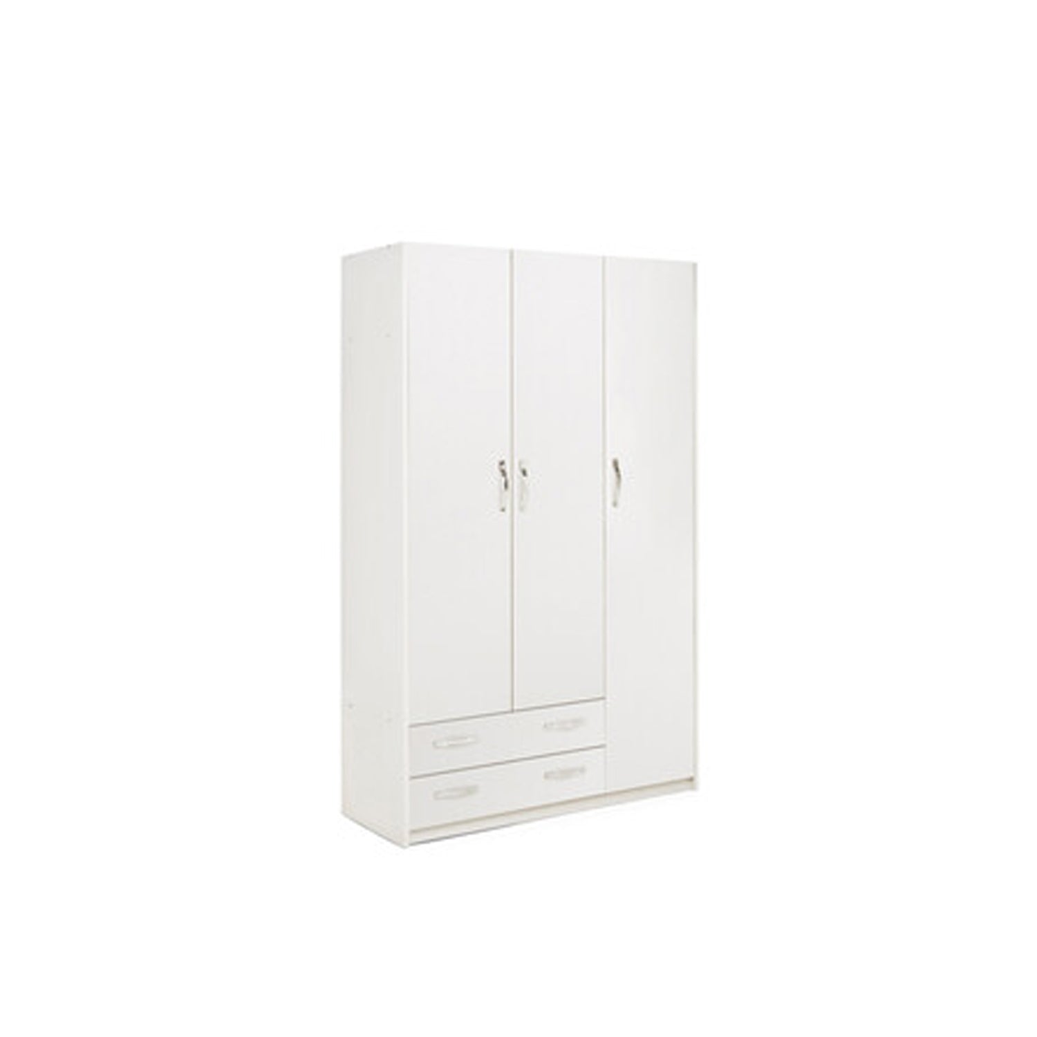 Armadio in truciolare linea Modern con 3 ante e 2 cassetti - Bianco by CeramicStore | Lo specialista del tuo bagno