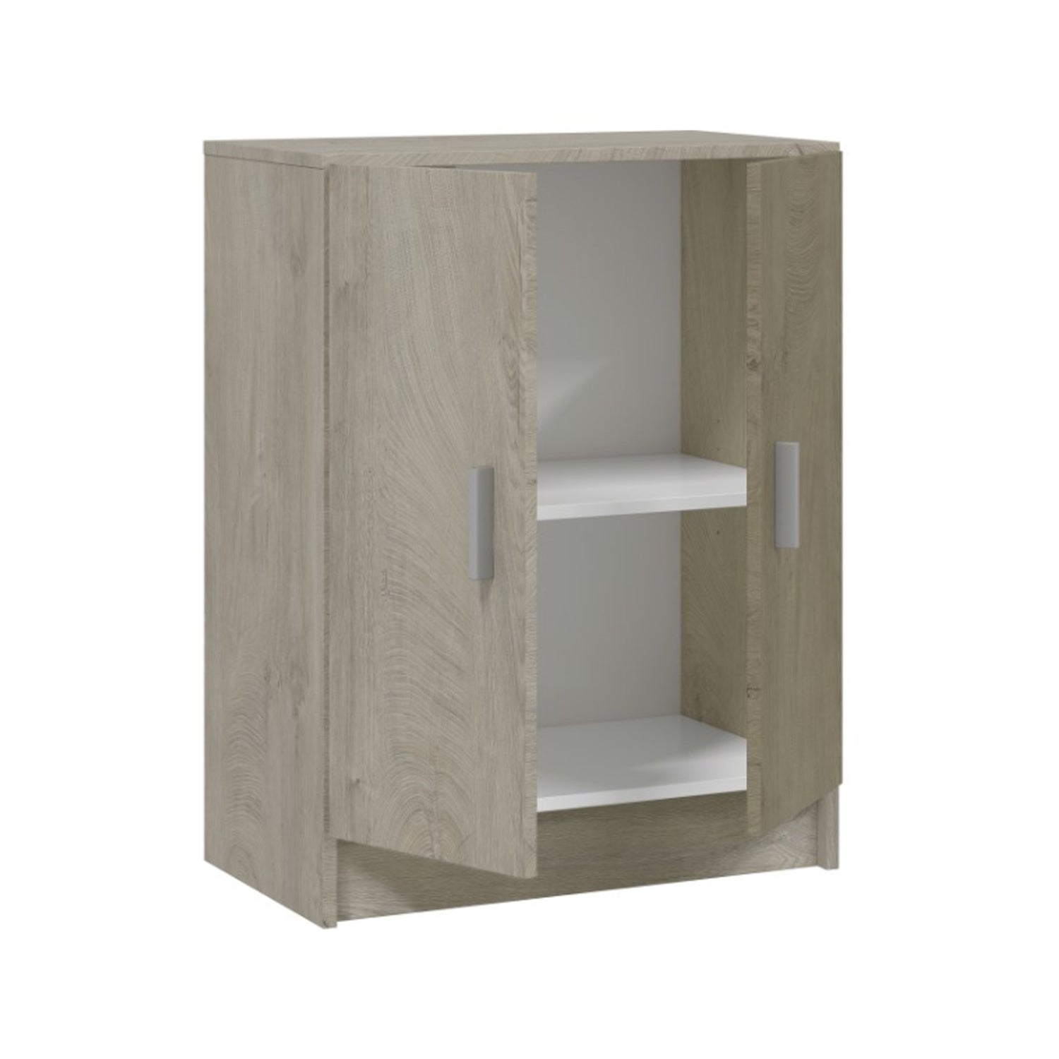 Mobile basso a 2 ante e un ripiano interno linea Multiuso - Rovere Alaska by CeramicStore | Lo specialista del tuo bagno