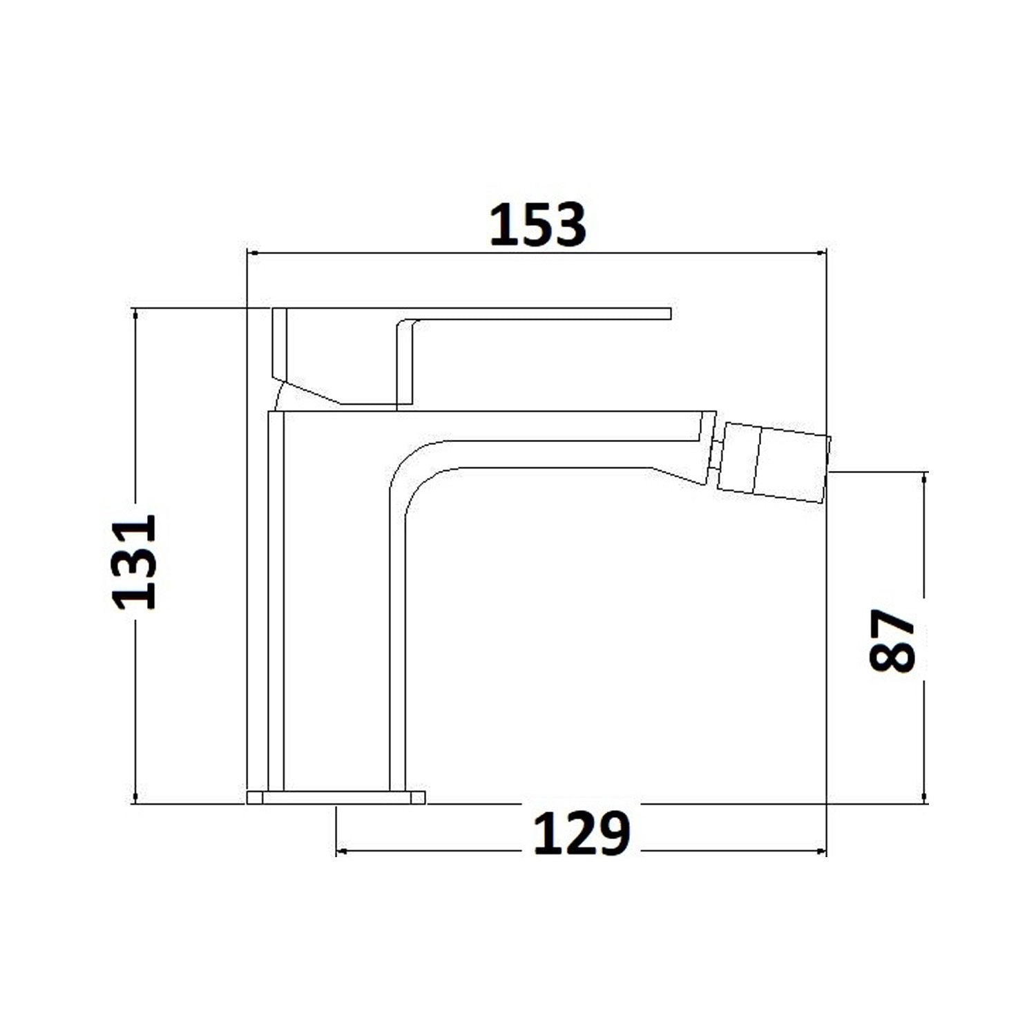 Composizione di miscelatori per lavabo incasso, bidet e doccia 3 vie serie Fire in ottone cromato by CeramicStore | Lo specialista del tuo bagno