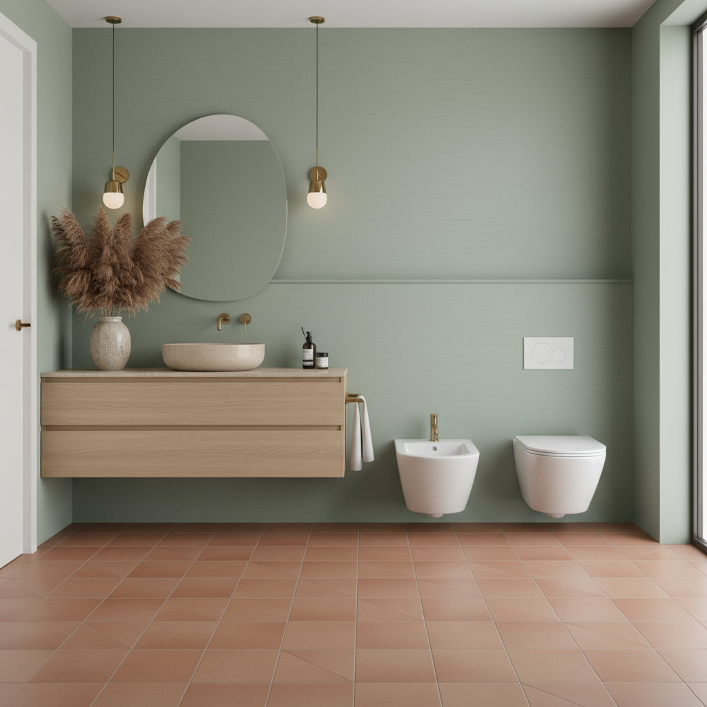 Sanitari Sospesi Senza Brida Ceramica Globo Forty3 57 WC + BIDET + SEDILE SOFT CLOSE