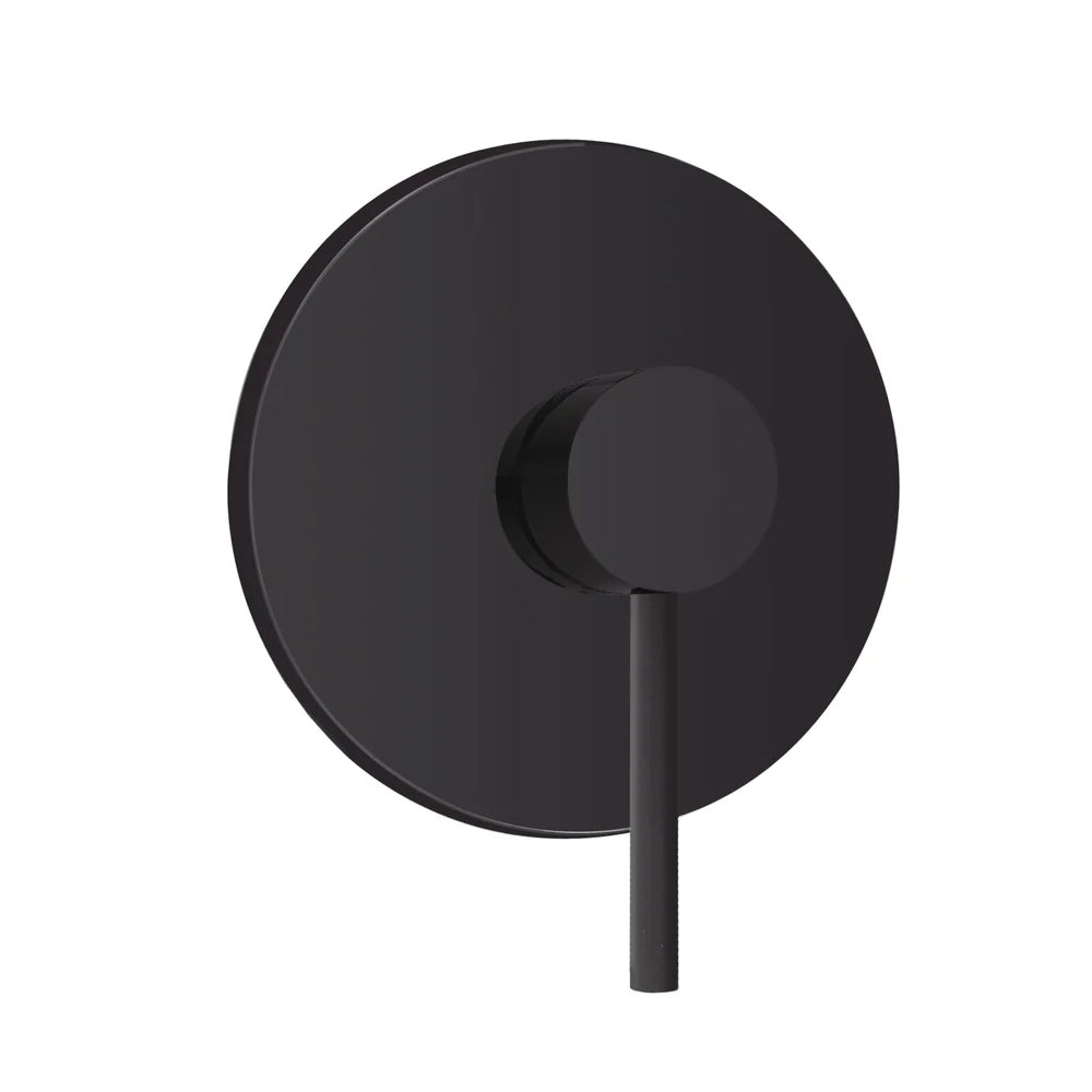 Kit miscelatore lavabo alto + bidet + doccia a una via RubiFlux serie Paris Modello Noir con piletta clic-clac - Nero Opaco