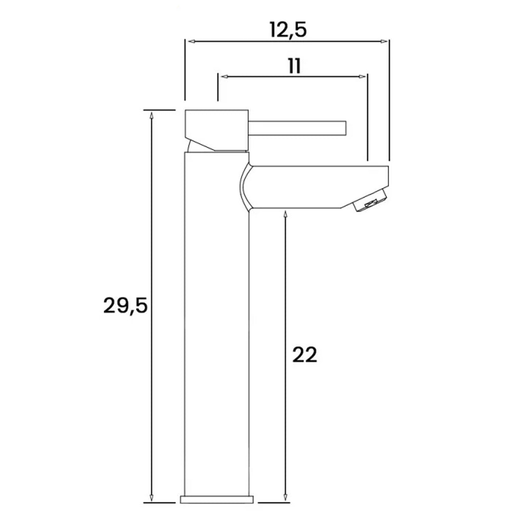 Kit miscelatore lavabo alto + bidet + doccia a due vie RubiFlux serie Paris Modello Noir con piletta clic-clac - Nero Opaco