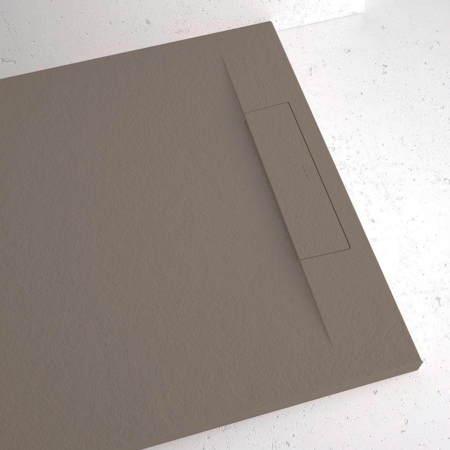 Piatto doccia in resina modello Titano 70x90 cm taupe effetto pietra by CeramicStore | Lo specialista del tuo bagno