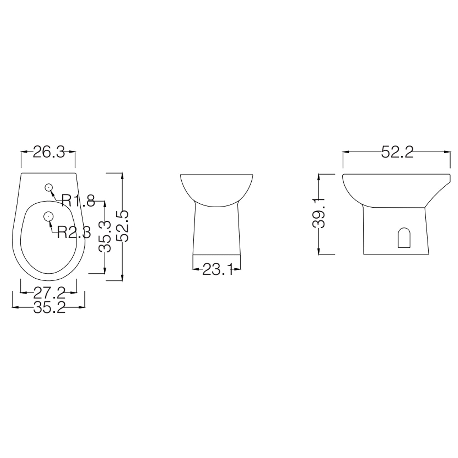 Set bagno completo con Bidet