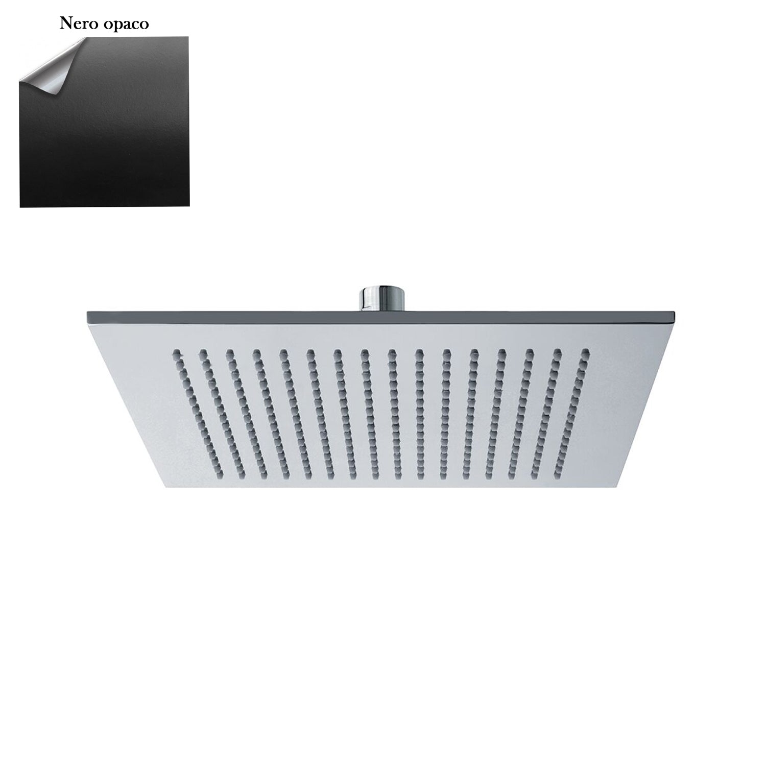 Soffione Parigi 200mm monogetto e ispezionabile nero by CeramicStore | Lo specialista del tuo bagno