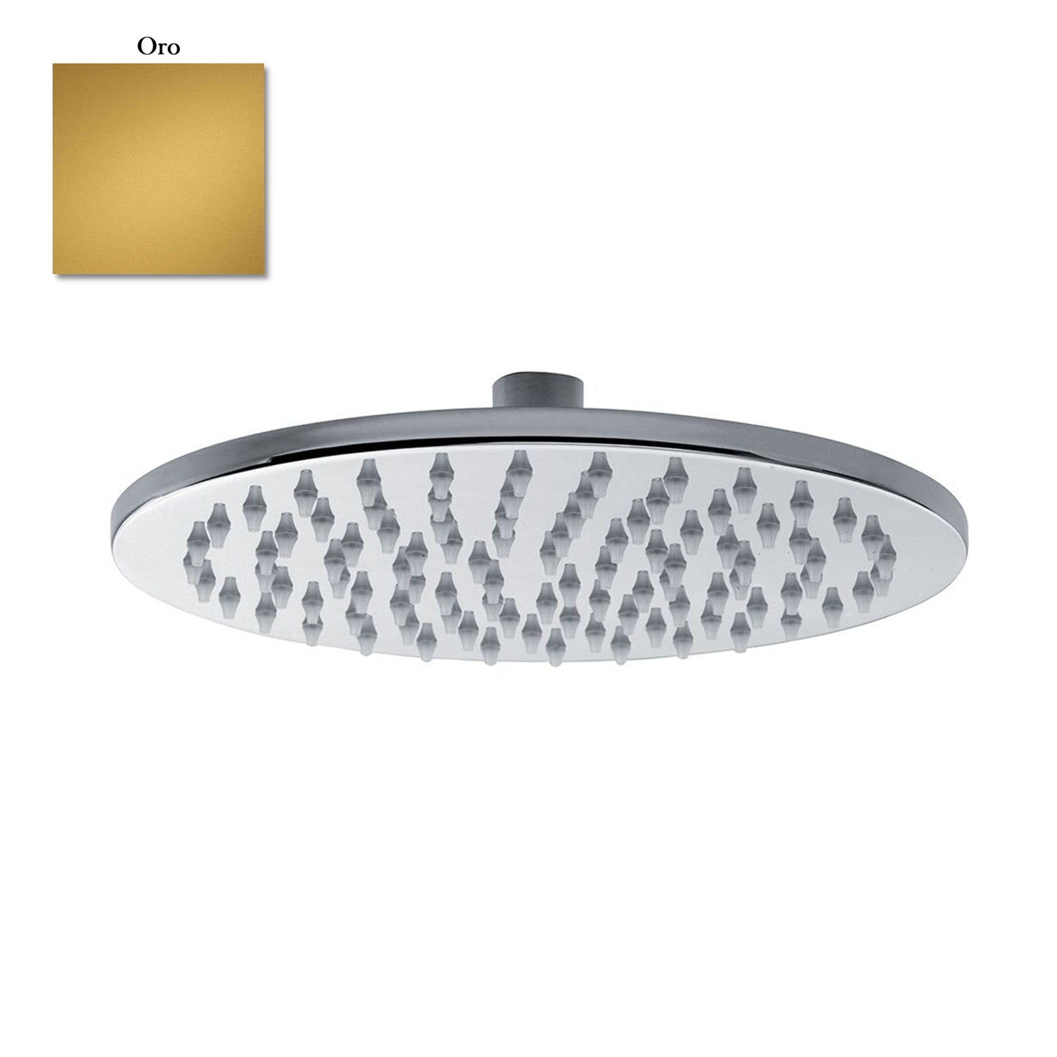 Soffione tondo Linz 200mm monogetto e ispezionabile oro by CeramicStore | Lo specialista del tuo bagno