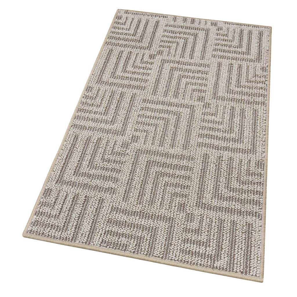 Tappeto da cucina 50x110 in filato di polipropilene e fondo in TPR antiscivolo modello Adelaide colore beige by CeramicStore | Lo specialista del tuo bagno