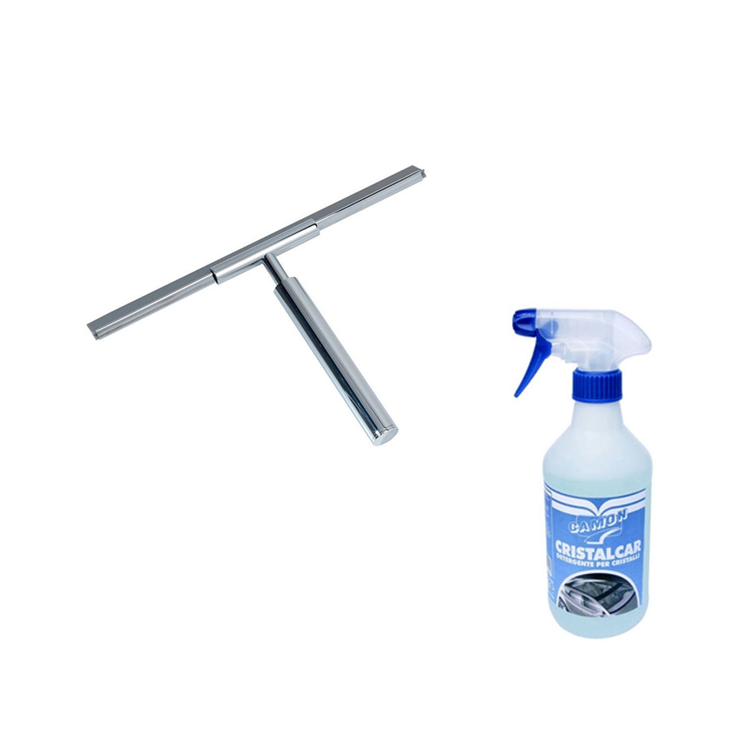 Duschset bestehend aus Abzieher und Kalkreiniger Cristalcar