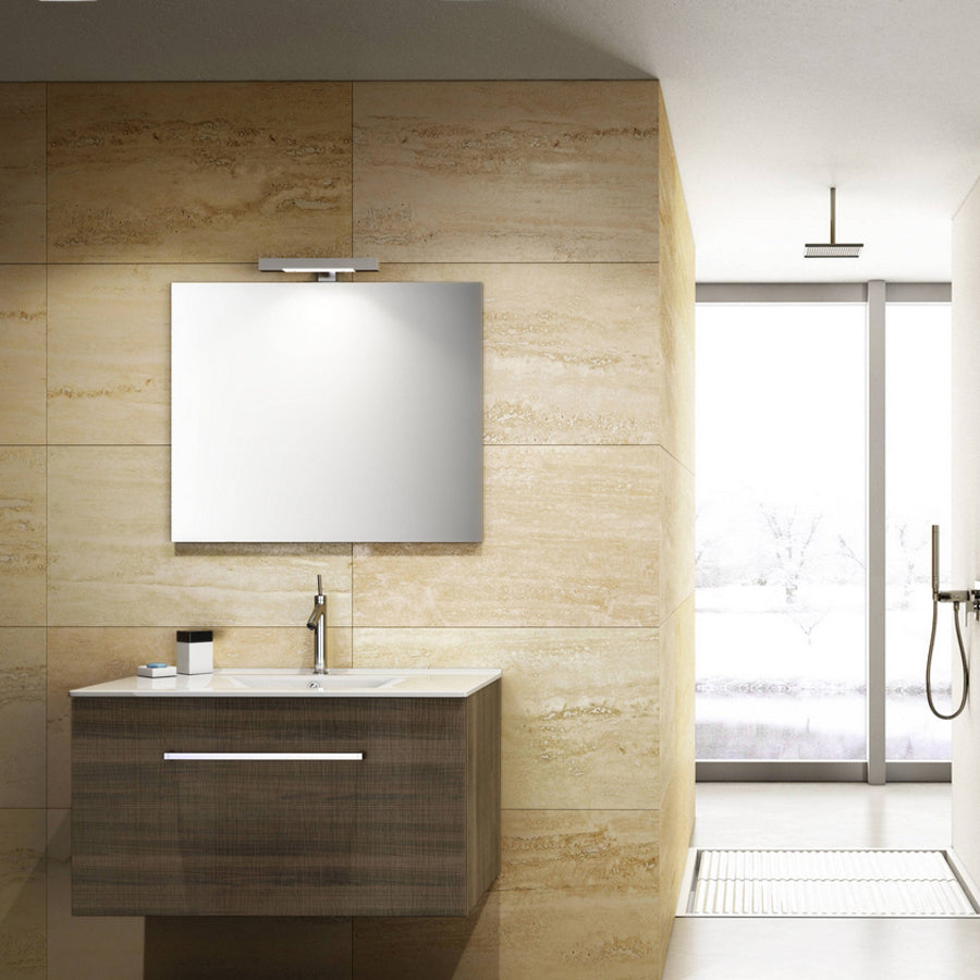 Mobile bagno sospeso modello Onik Noce Tranchਠby CeramicStore | Lo specialista del tuo bagno