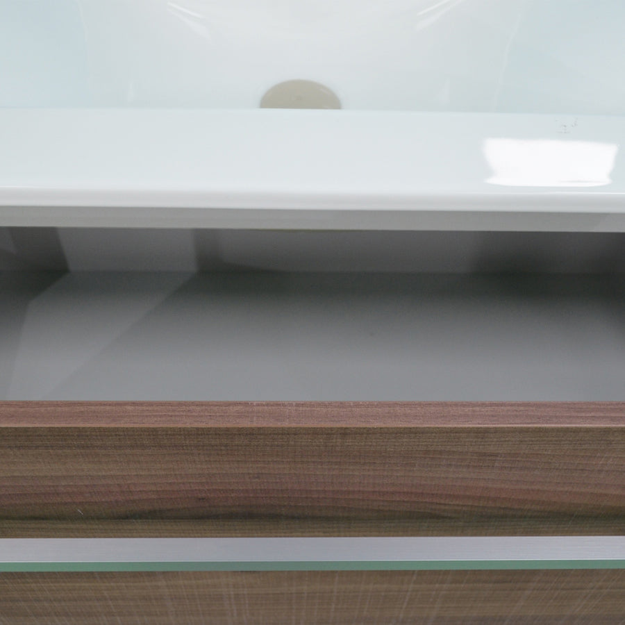 Mobile bagno sospeso modello Onik Noce Tranchਠby CeramicStore | Lo specialista del tuo bagno