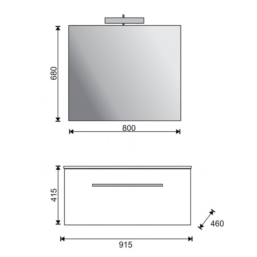 Mobile bagno sospeso modello Onik Noce Tranchਠby CeramicStore | Lo specialista del tuo bagno