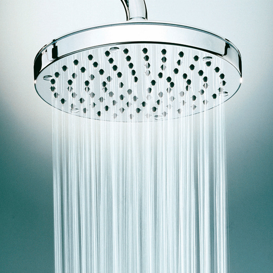 Soffione doccia in ottone diam. cm 25 Bossini Oki a un getto con kit duplex doccia Zen con flessibile Cromolux by CeramicStore | Lo specialista del tuo bagno