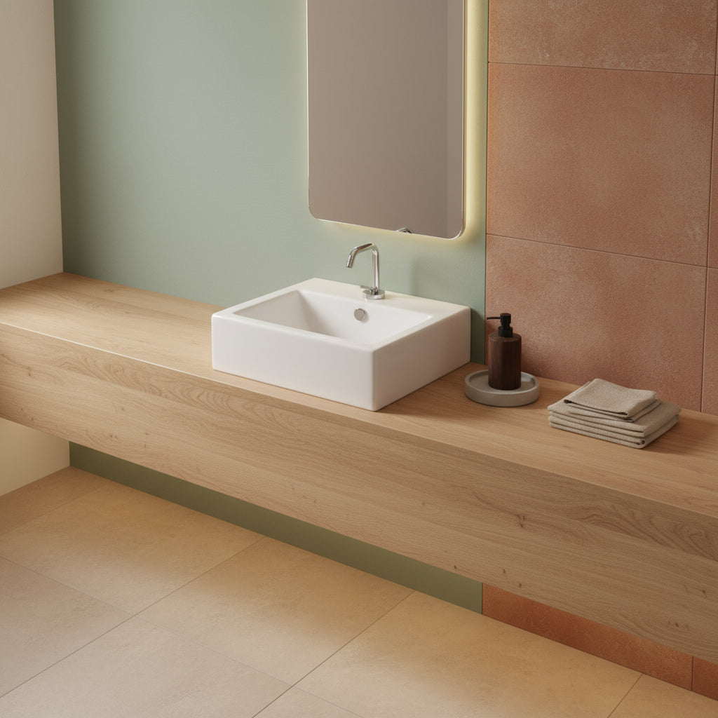 Lavabo da appoggio Althea modello Ios - misura cm 50x48