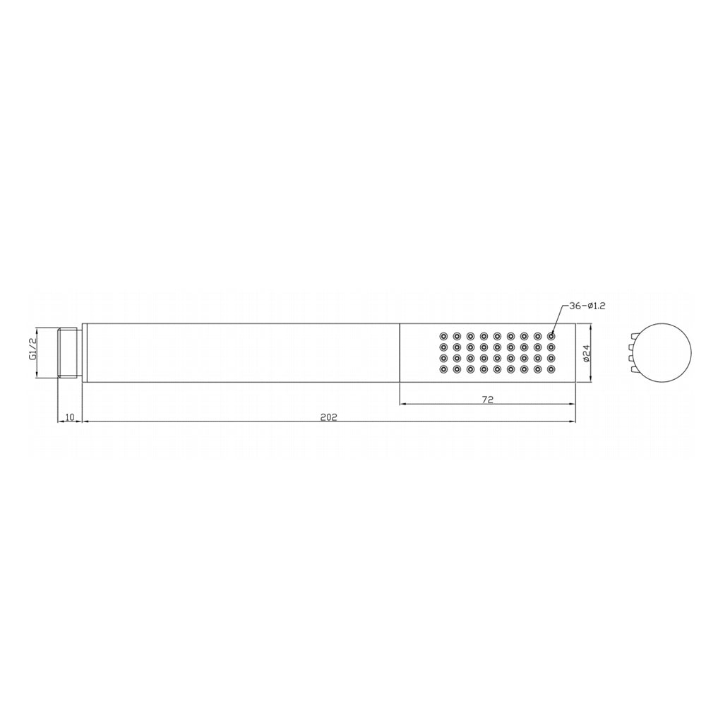 Kit doccia by ARES, con punto acqua tondo antitorsione e supporto porta doccetta by CeramicStore | Lo specialista del tuo bagno