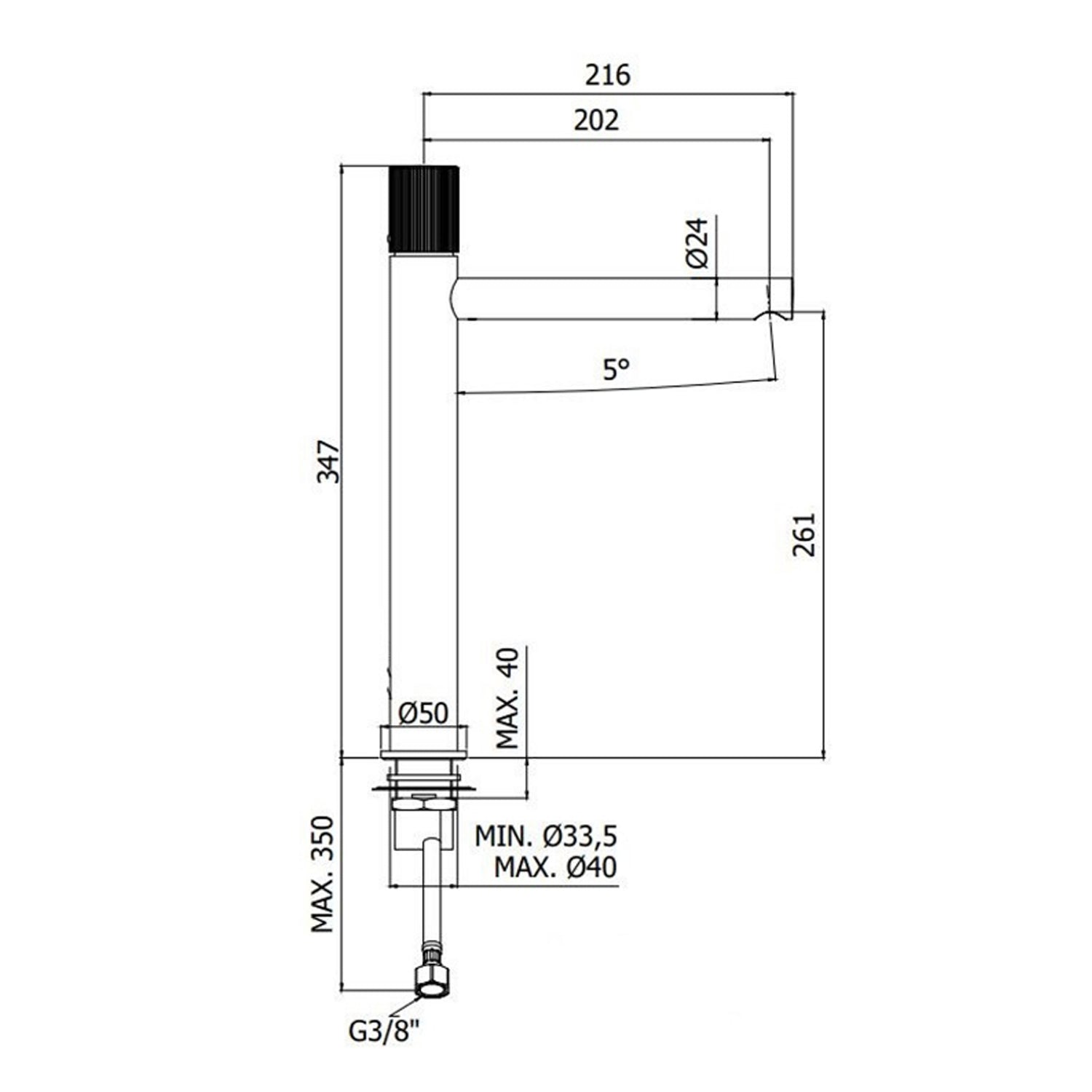 Miscelatore lavabo alto Paffoni modello Jo cromato - senza scarico by CeramicStore | Lo specialista del tuo bagno