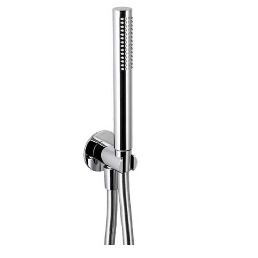 Kit Doccia completo con doccetta tonda, flessibile in gomma Silver 150 cm e presa acqua con supporto by CeramicStore | Lo specialista del tuo bagno