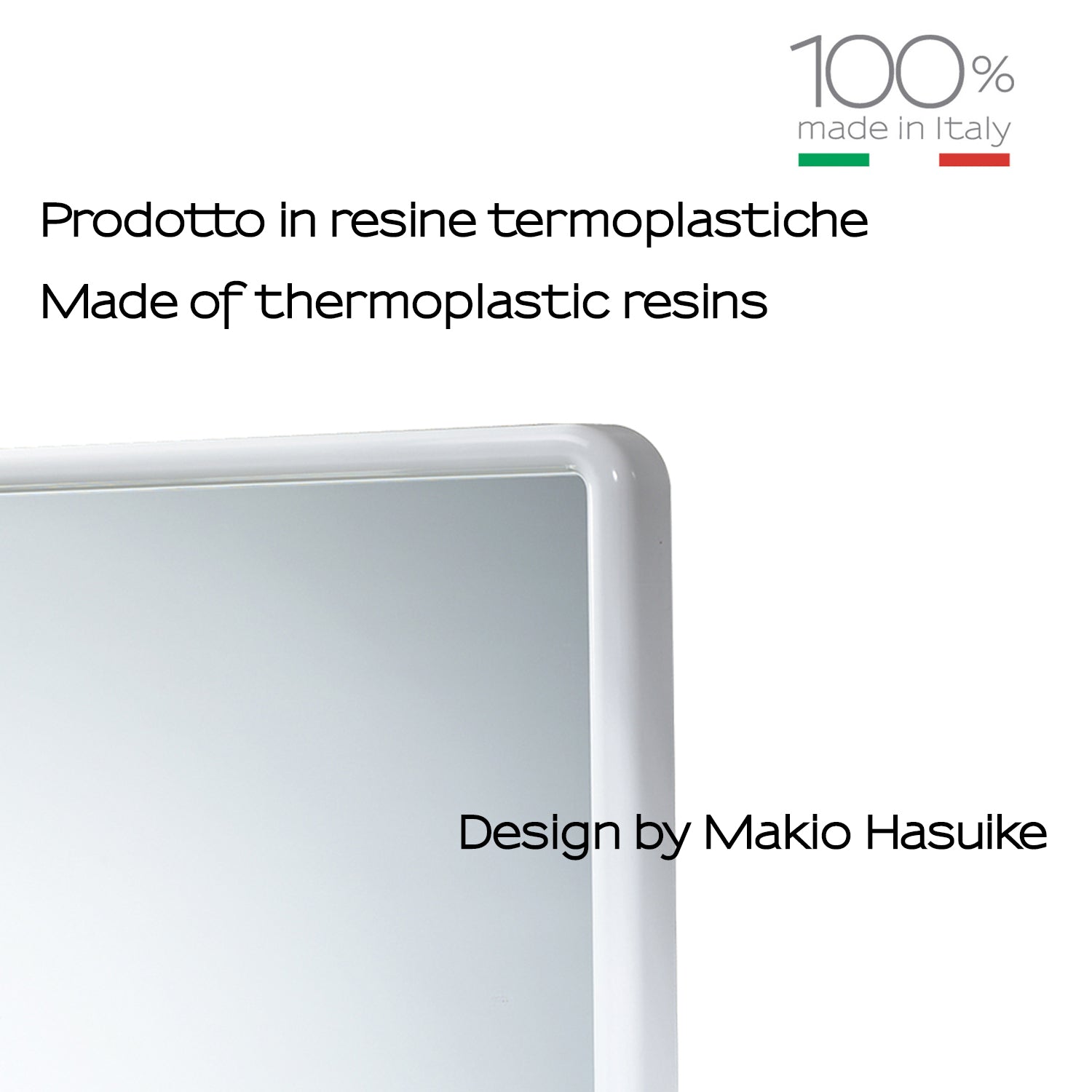 Specchio 45x45 cm di Gedy serie 2900 - Bianco by CeramicStore | Lo specialista del tuo bagno