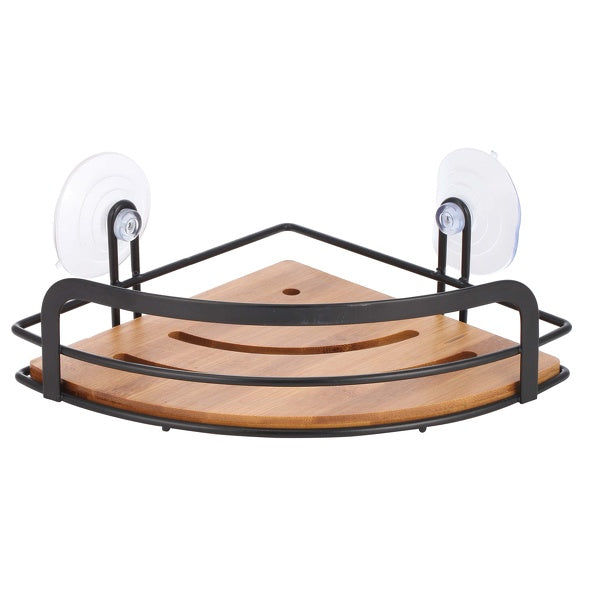 Mensola doccia angolare 3 livelli da fissare modello Agadir colore nero opaco by CeramicStore | Lo specialista del tuo bagno
