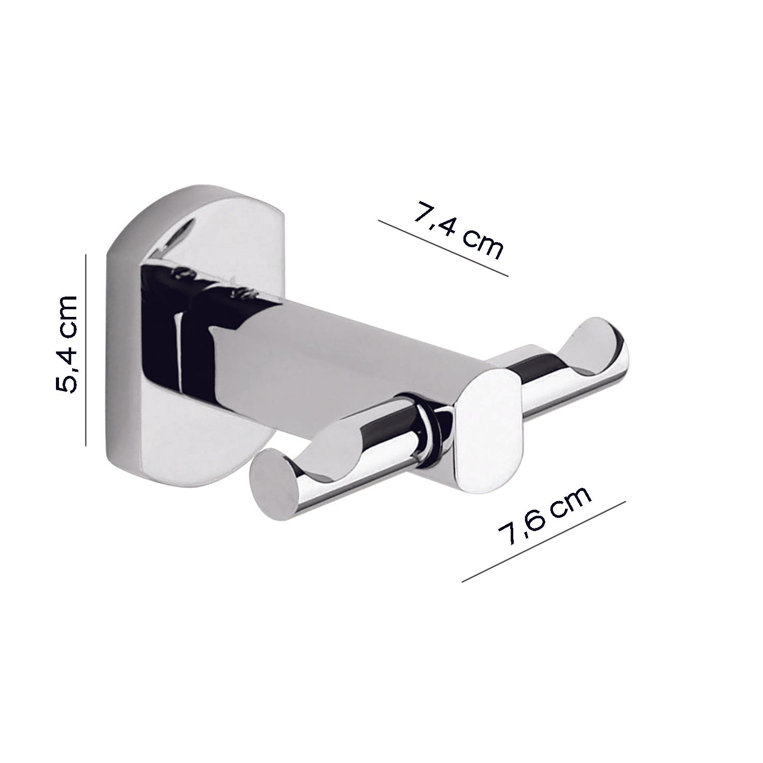 Appendiabiti a parete di Gedy serie Edera Plus - Cromato by CeramicStore | Lo specialista del tuo bagno