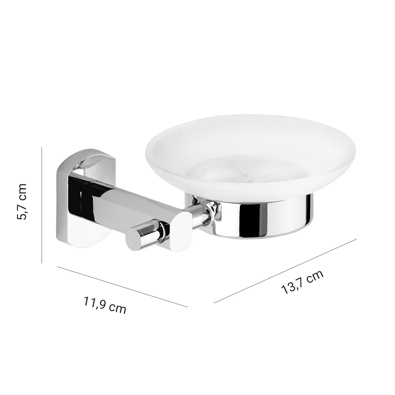 Portasapone a parete di Gedy serie Edera Plus - Cromato by CeramicStore | Lo specialista del tuo bagno