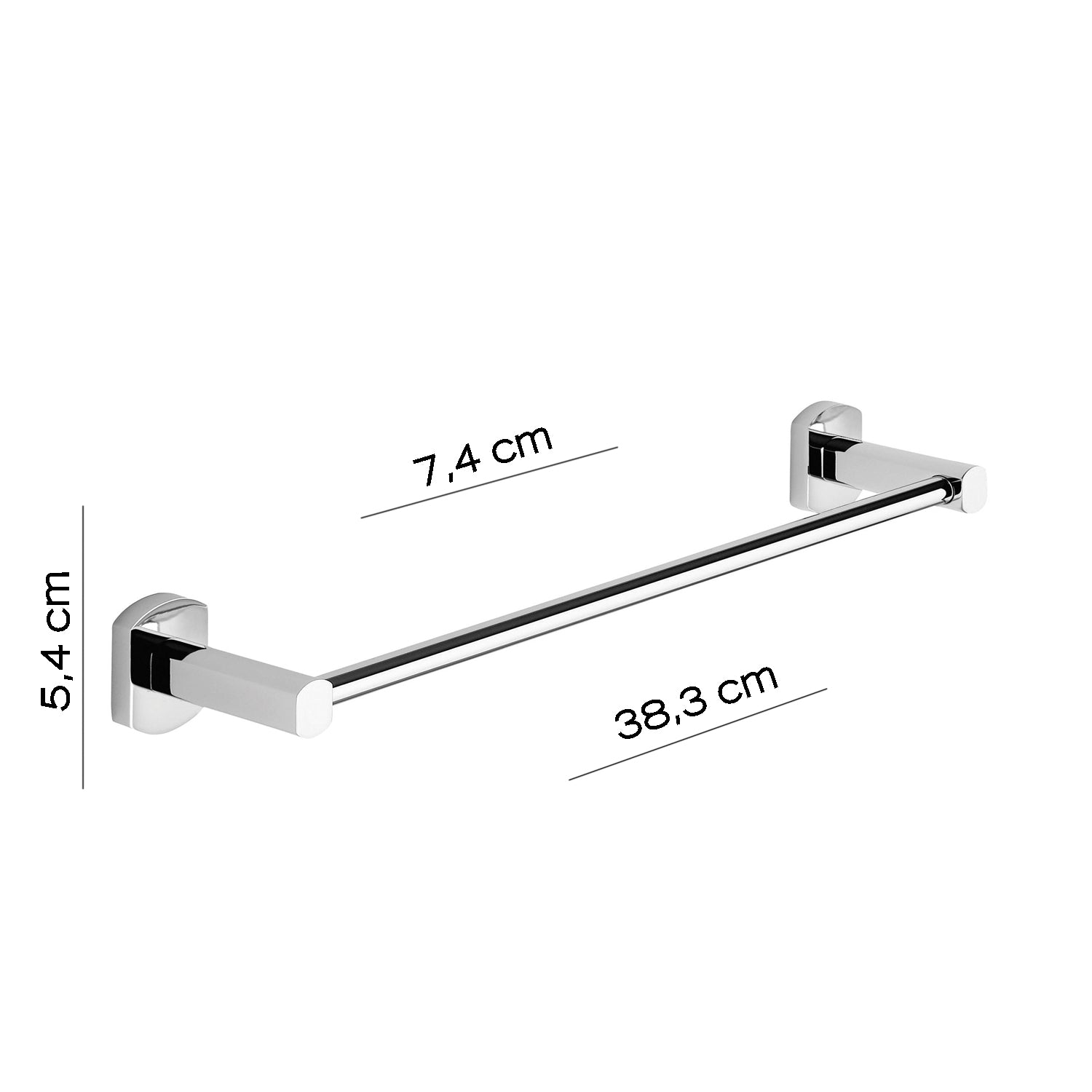 Porta asciugamani 35 cm a parete di Gedy serie Edera Plus - Cromato by CeramicStore | Lo specialista del tuo bagno
