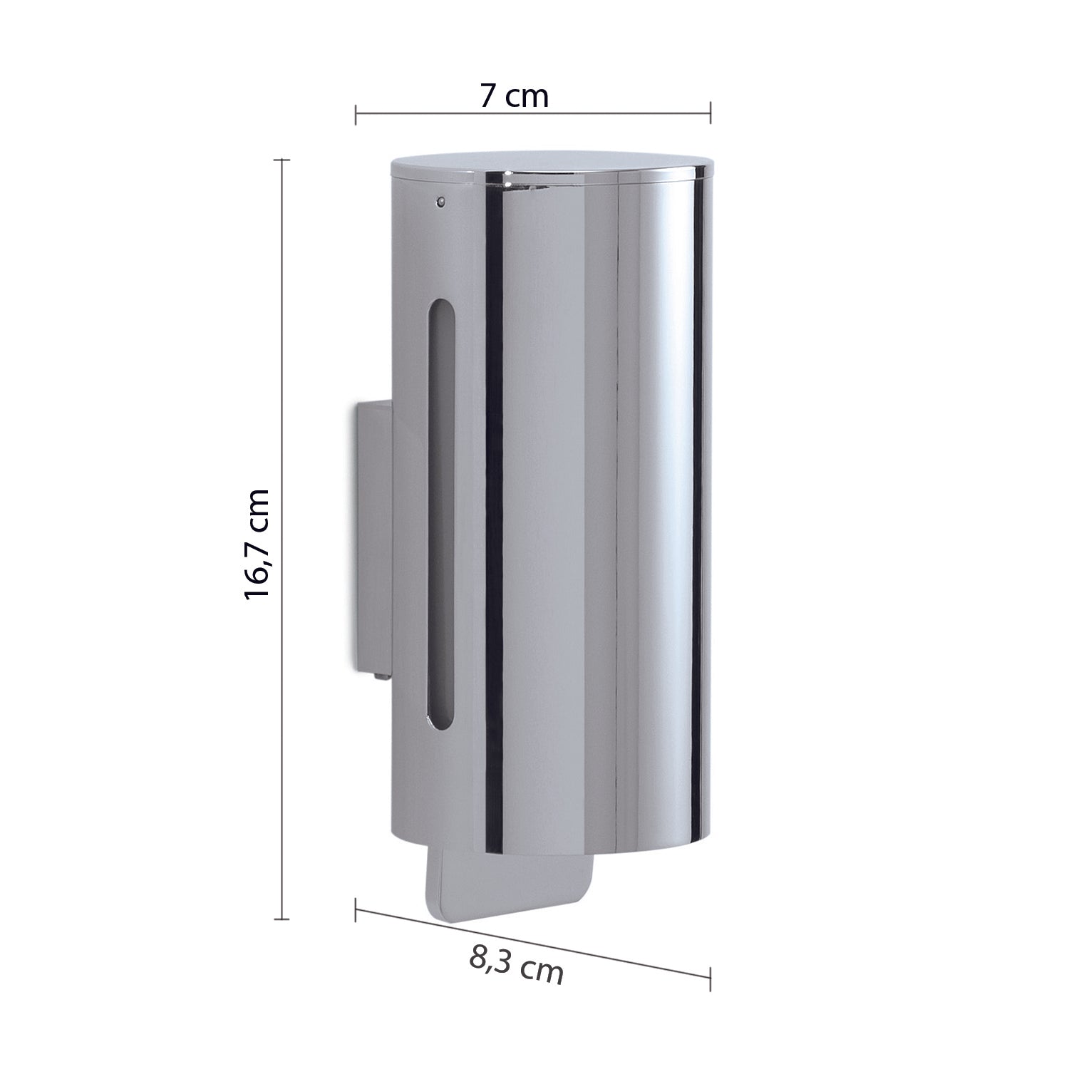 Distributore di sapone da 300 ml modello Zanzibar di Gedy in Acciaio Inox - Cromato by CeramicStore | Lo specialista del tuo bagno