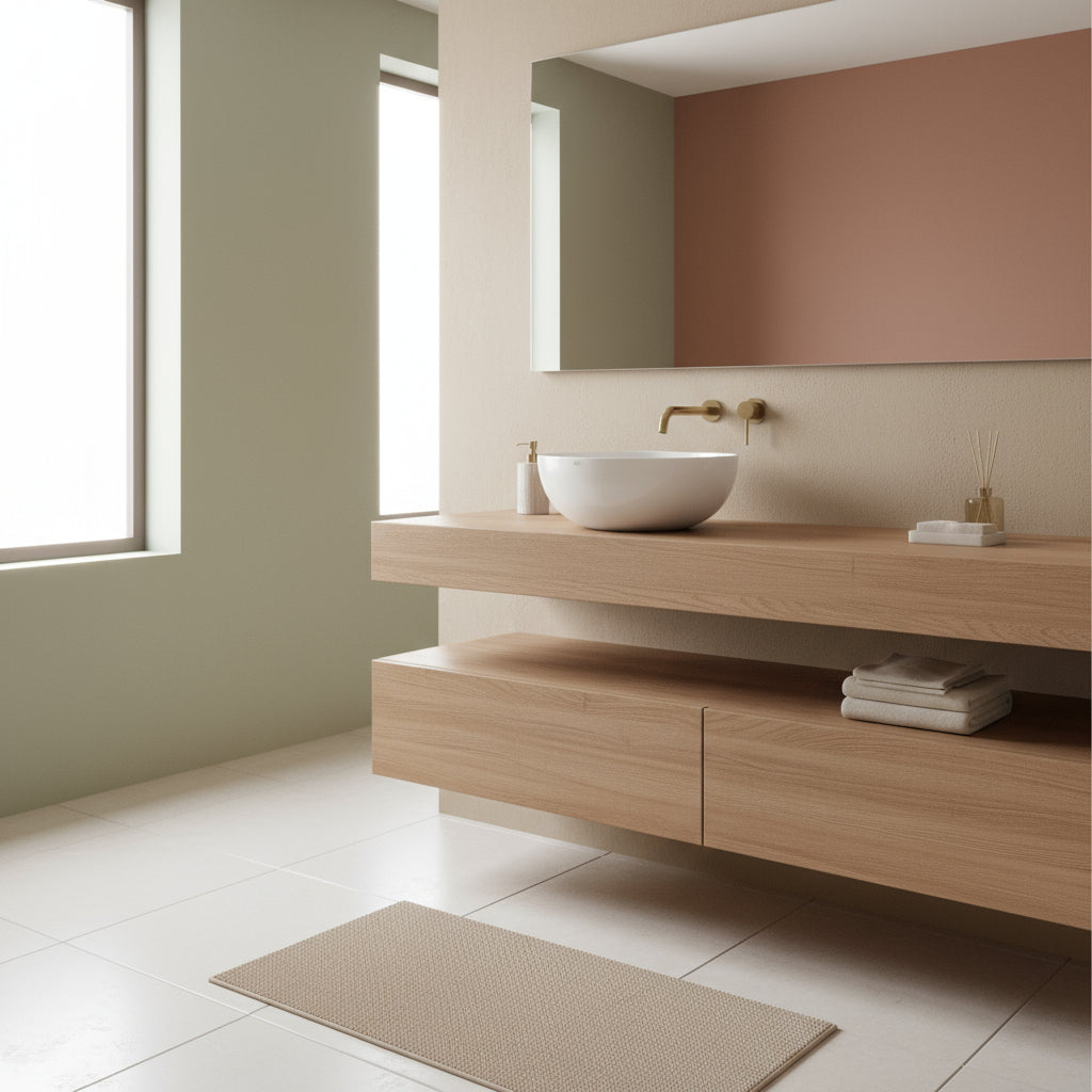 Lavabo da appoggio tondo T-Edge Ceramica Globo bordo sottille 6 mm