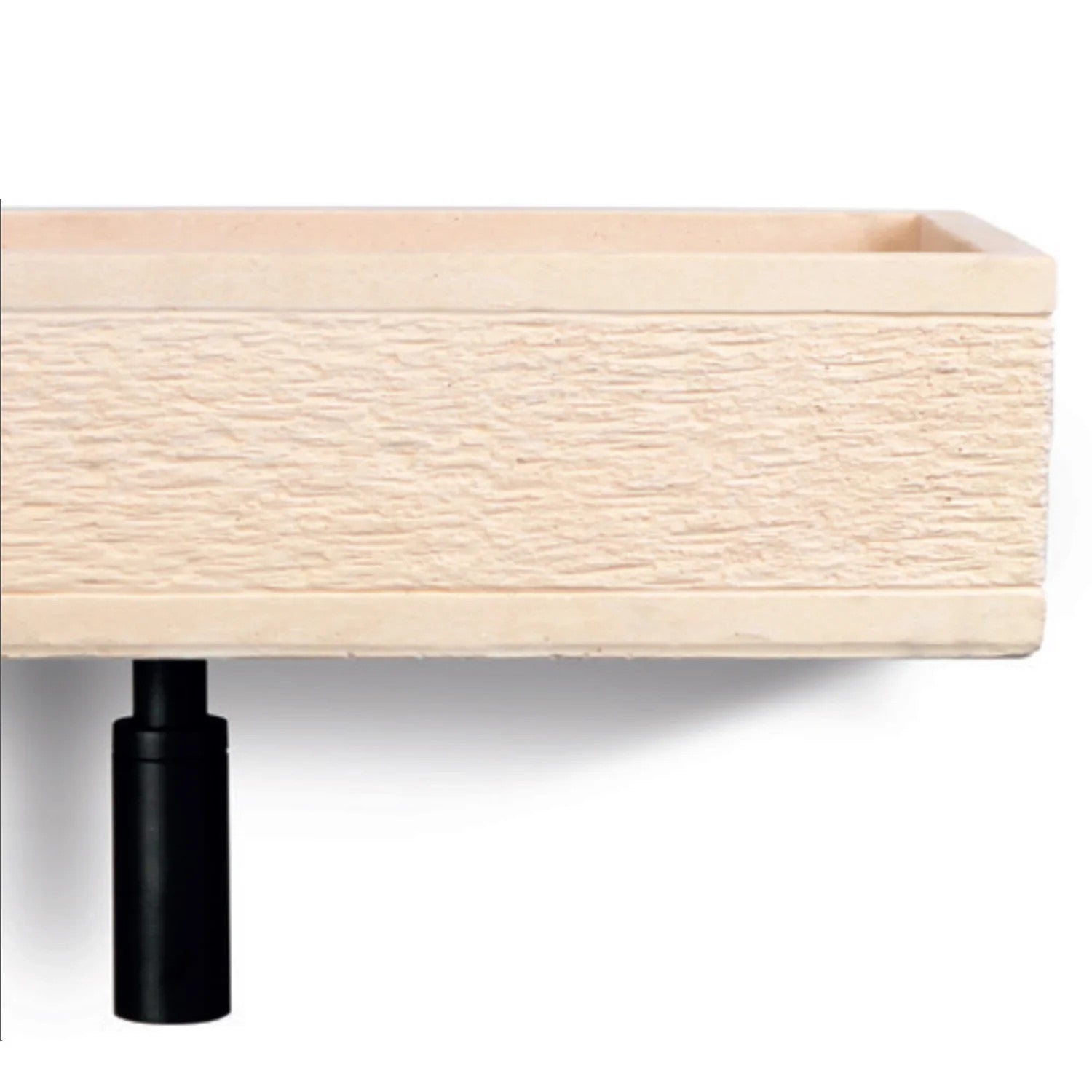 Acquaio da giardino in cemento rosa cm 70x35x16h cm modello Best XL