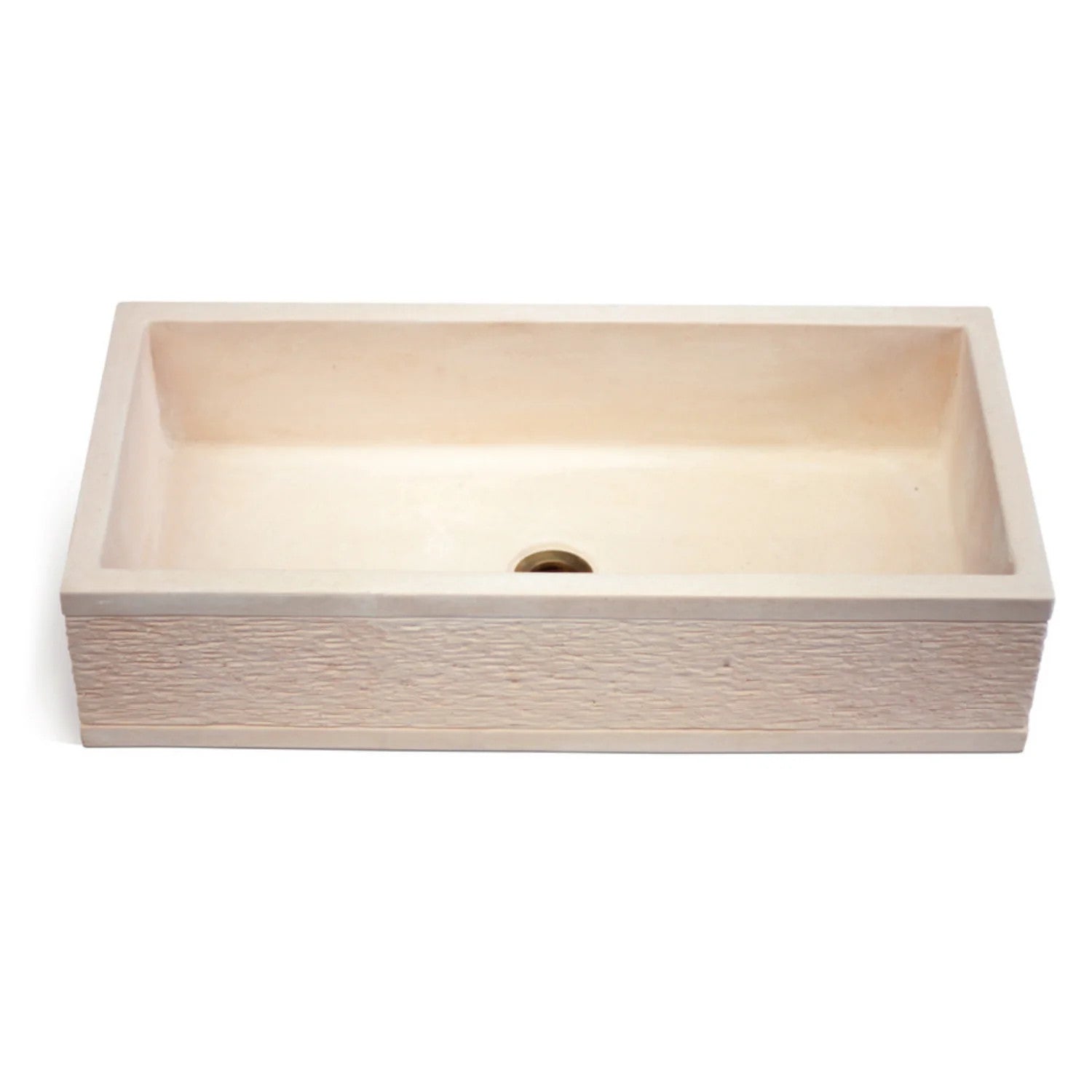 Acquaio da giardino in cemento rosa cm 70x35x16h cm modello Best XL