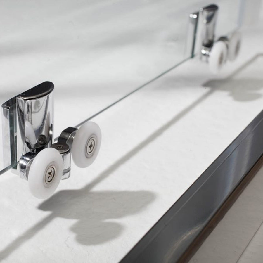Box doccia circolare 90x90 apertura scorrevole cristallo trasparente 6 mm by CeramicStore | Lo specialista del tuo bagno