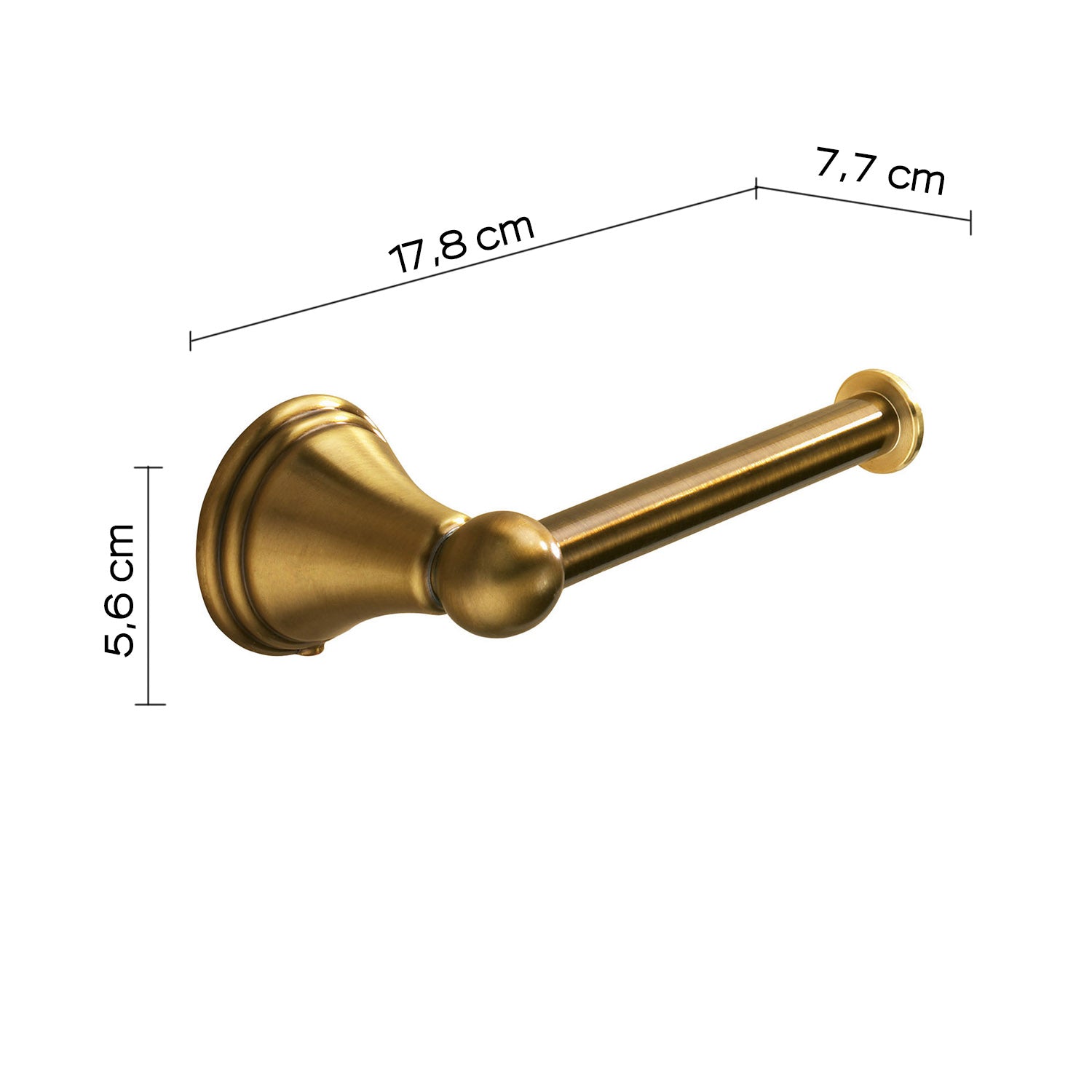Portarotolo a parete di Gedy serie Romance - Bronzo
