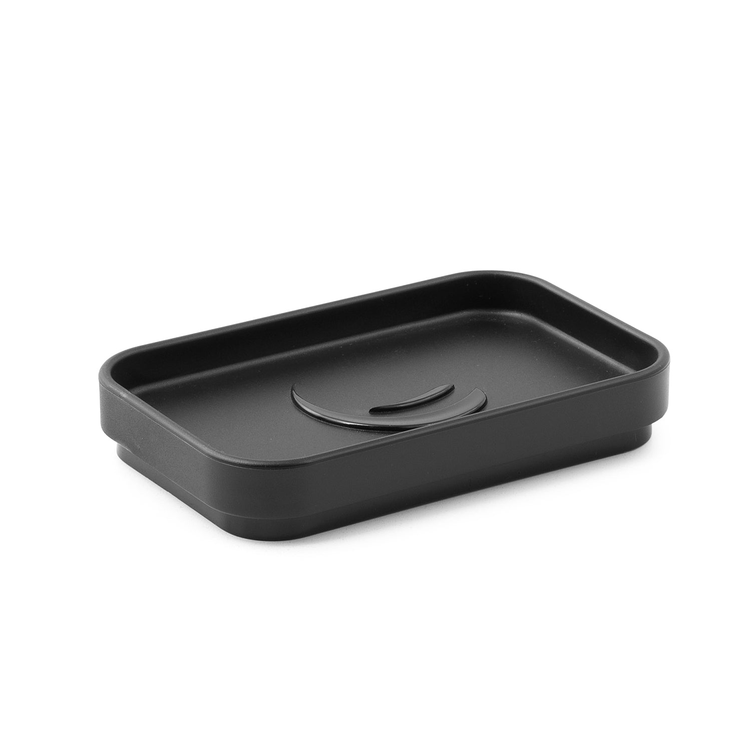 Portasapone in materiale plastico riciclato Gedy serie Seventy Ekoplà - Nero Matt