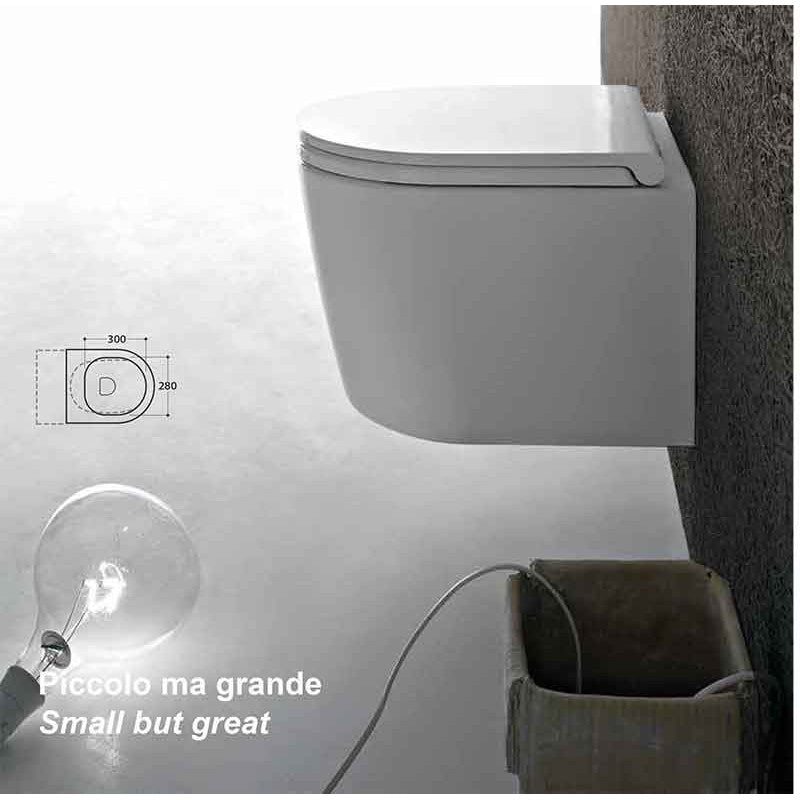 Sanitari Sospesi Ceramica Globo Forty3 cm 43 WC + BIDET + SEDILE SOFT CLOSE by CeramicStore | Lo specialista del tuo bagno