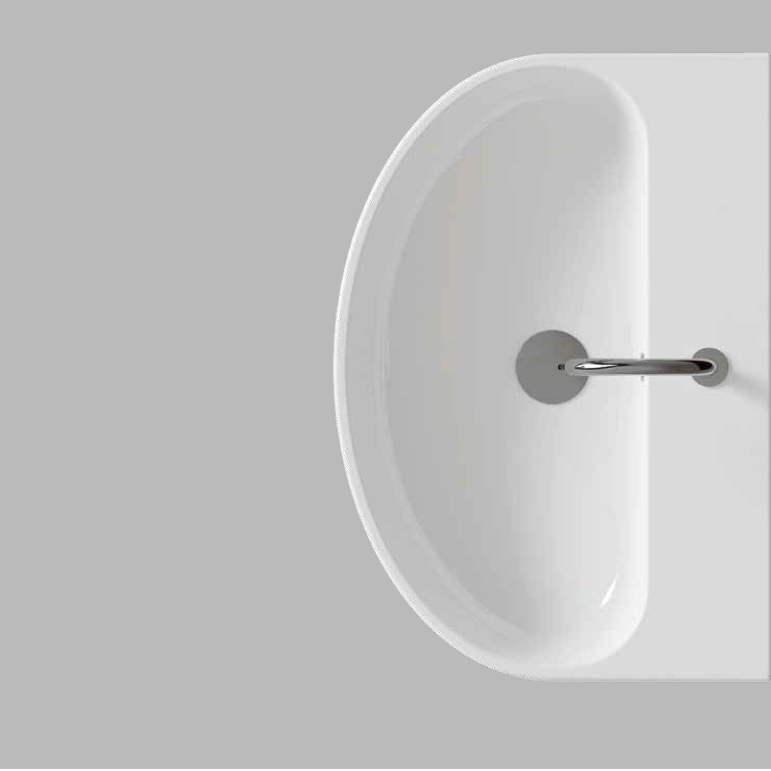 Lavabo sospeso completo di portasciugamani Domus Falerii Mascalzone 64,5x45 cm by CeramicStore | Lo specialista del tuo bagno
