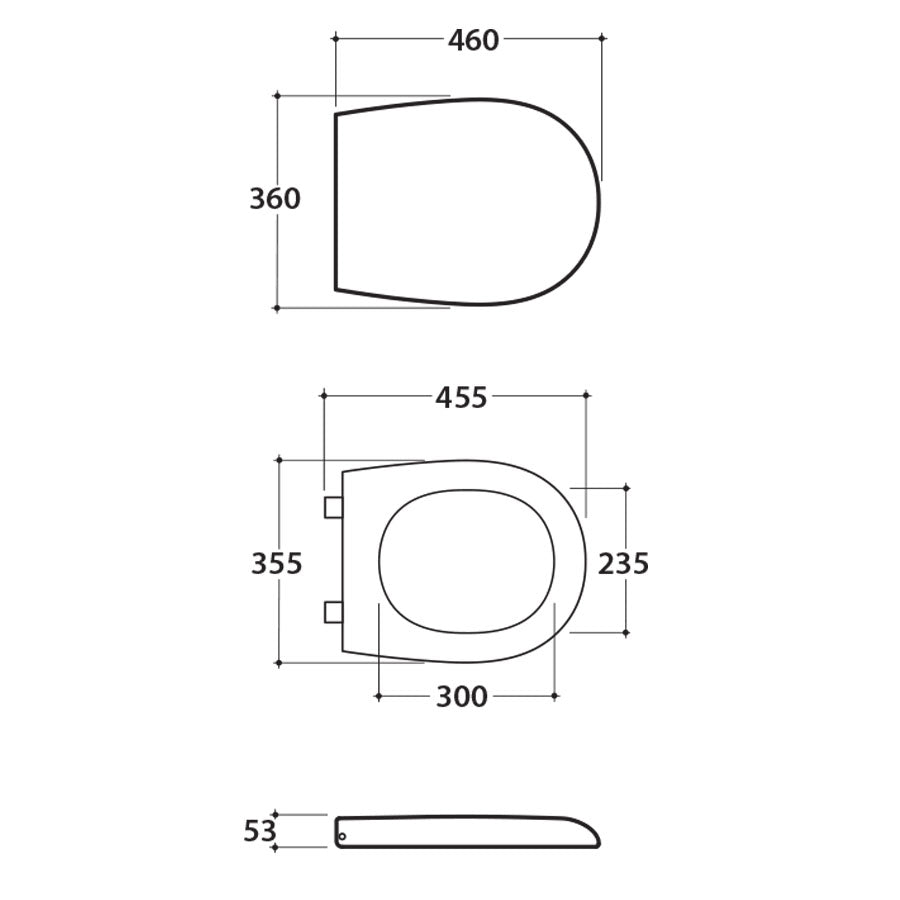 Coprivaso Ceramica Globo GRACE in termoindurente chiusura tradizionale GR021BI