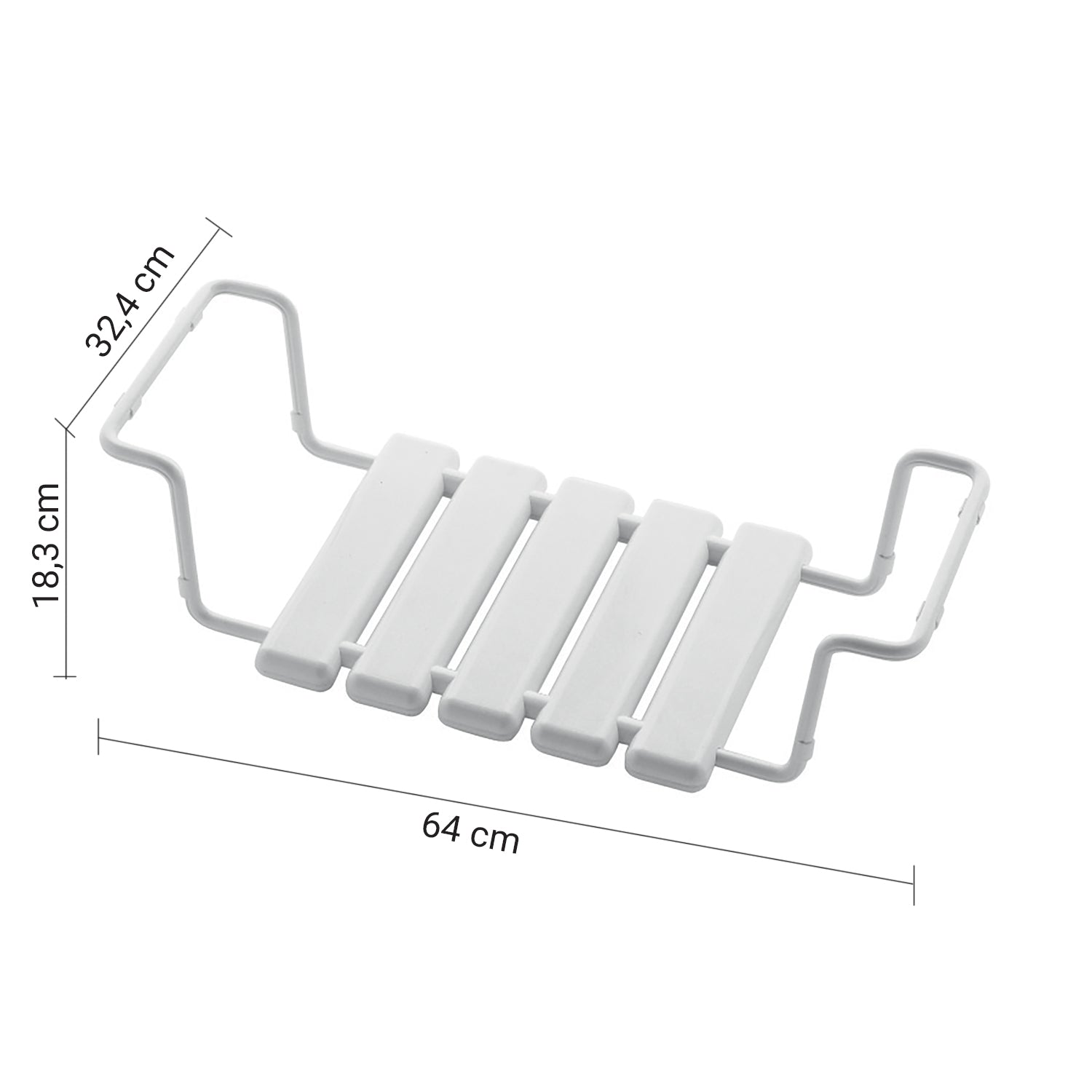 Sedile estensibile per vasca modello Sicura di Gedy - Bianco by CeramicStore | Lo specialista del tuo bagno