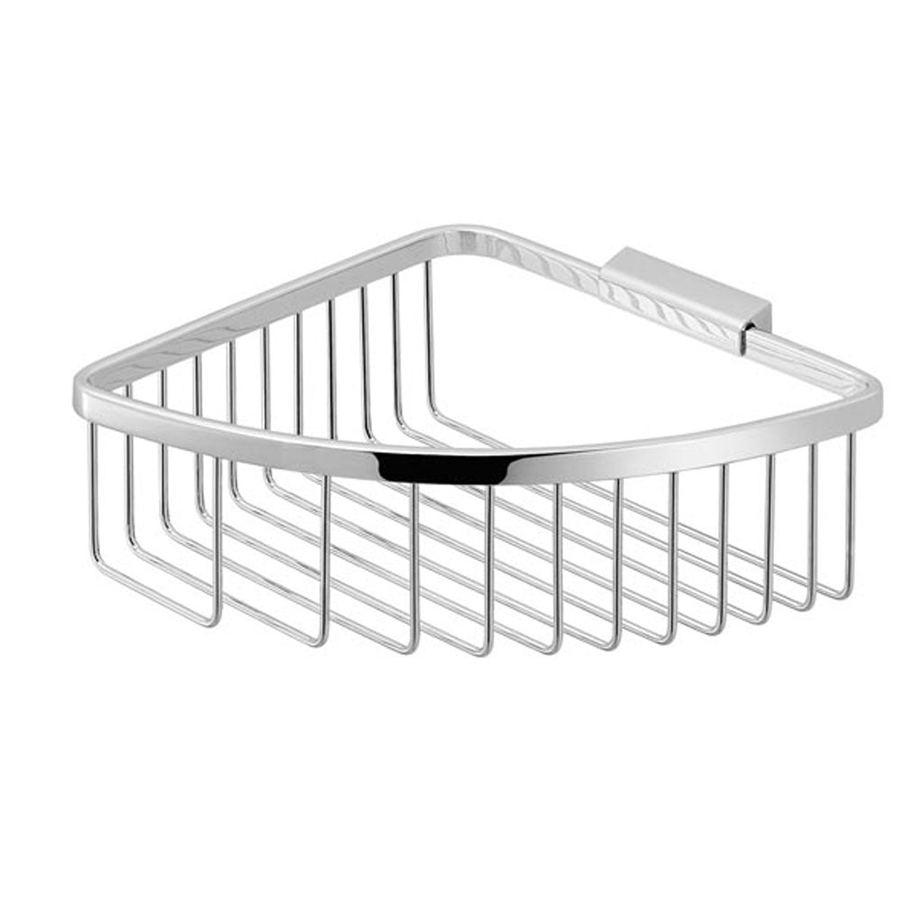 Portaoggetti angolare in filo in Acciaio Inox modello Trinidad di Gedy - Cromato by CeramicStore | Lo specialista del tuo bagno