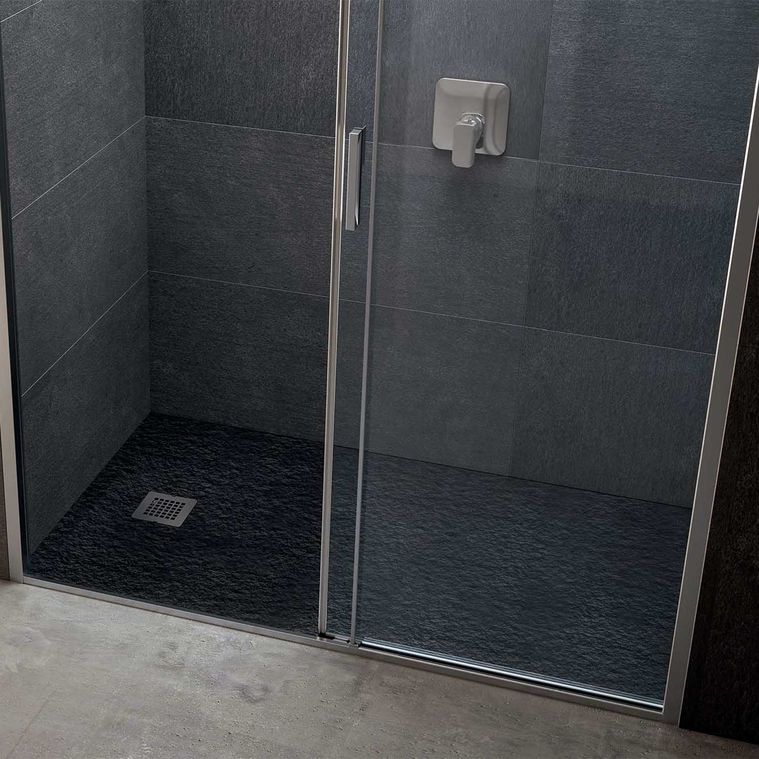 Piatto doccia rettangolare Effetto Pietra 70x140 Ideal Standard Ultra Flat S- Piletta NON inclusa by CeramicStore | Lo specialista del tuo bagno