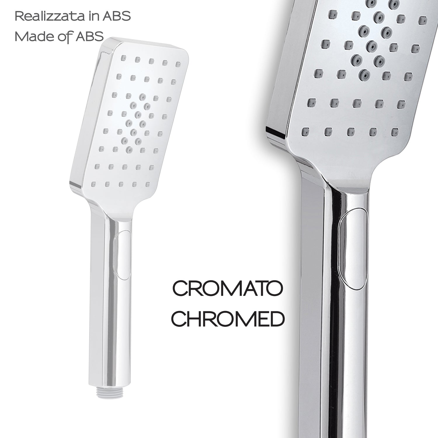 Doccetta a 3 getti con cambio getti a pulsante modello Tech 10 di Gedy - Cromato by CeramicStore | Lo specialista del tuo bagno