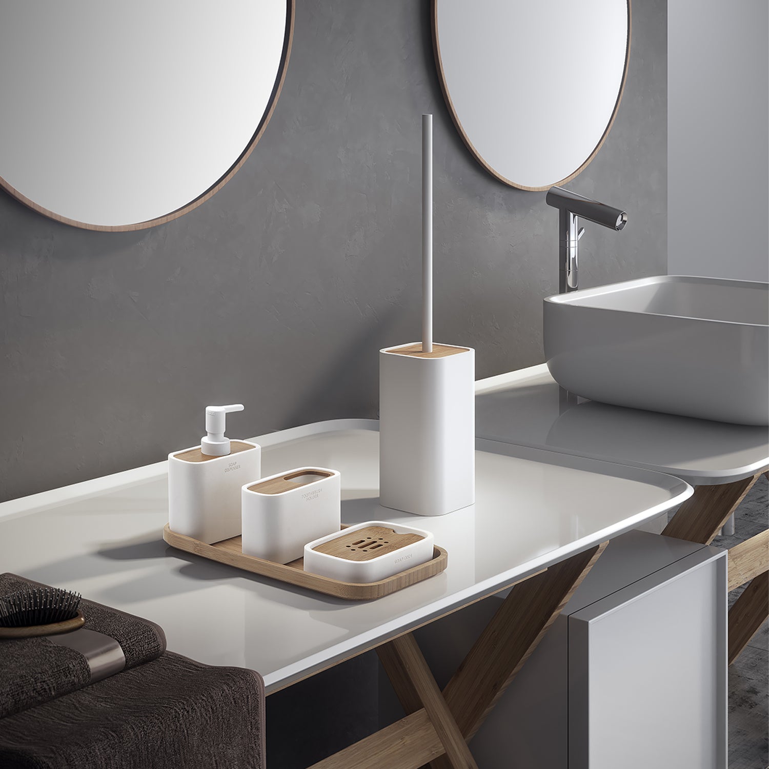 Portasapone da appoggio Gedy modello Ninfea - Bianco Matt