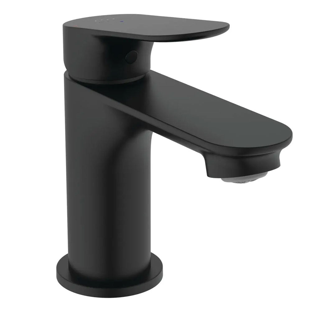 Rubinetto Miscelatore Lavabo Ideal Standard Ceralife O Nero Opaco con sistema BlueStart e scarico Click-Clack