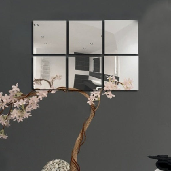 Set di 6 specchietti adesivi dimensione 10x 10 cm spessore 2mm by CeramicStore | Lo specialista del tuo bagno