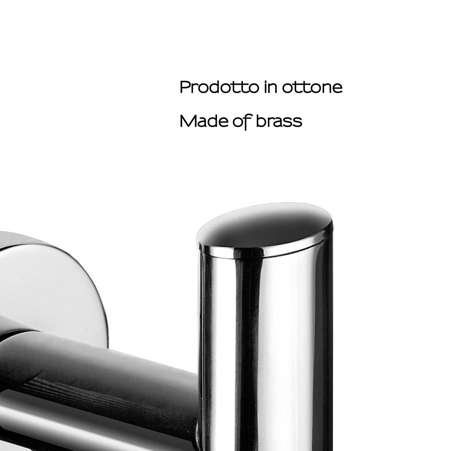 Appendiabiti in Ottone modello Demetra di Gedy - Cromato by CeramicStore | Lo specialista del tuo bagno
