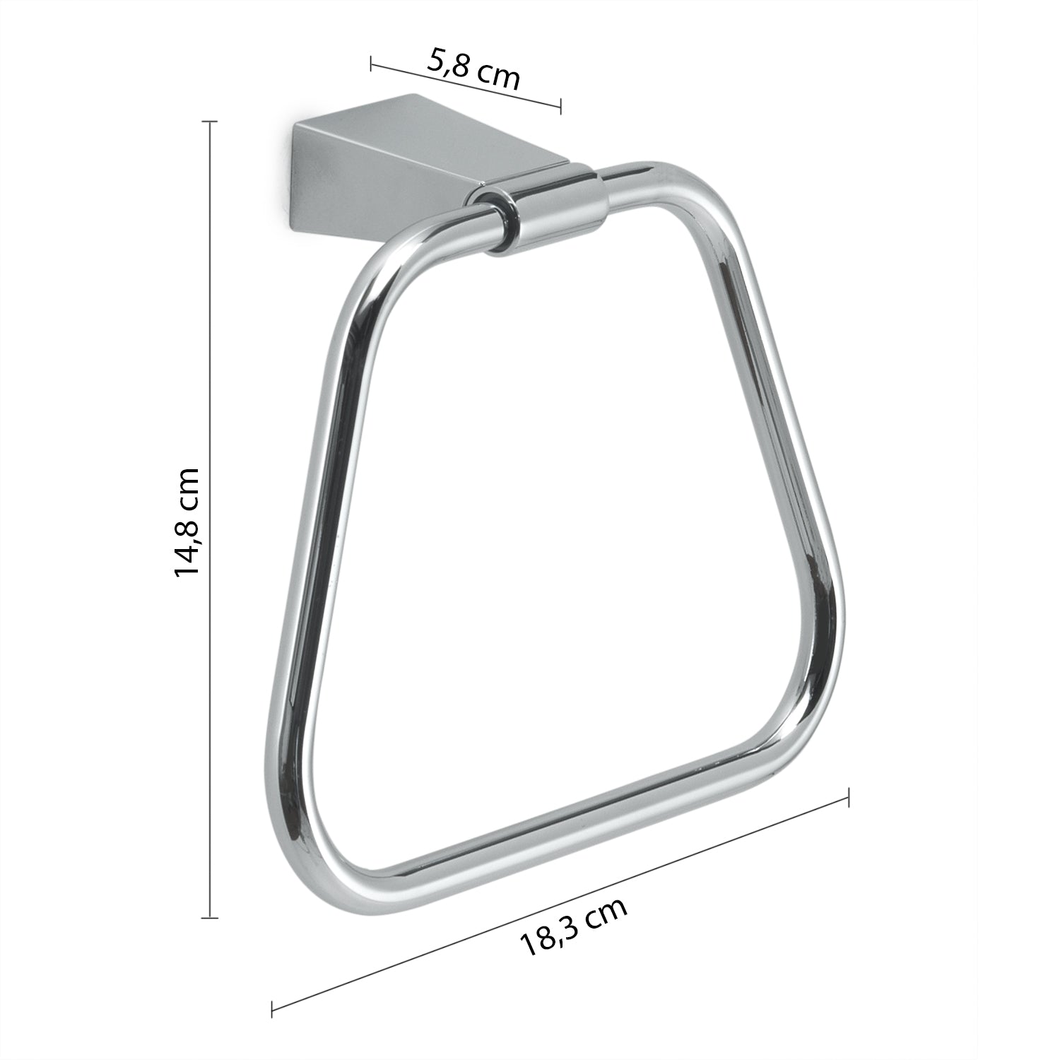 Portasalviette ad anello in Acciaio Inox Gedy serie Tonale - Cromato by CeramicStore | Lo specialista del tuo bagno