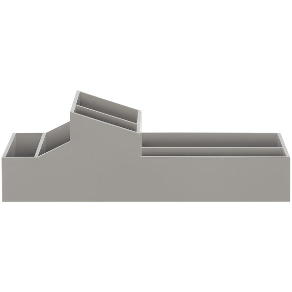 Double compartment single storage box abs model Skyline in dove color ...